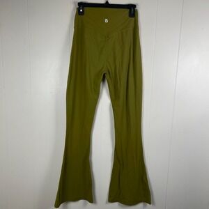 Buff Bunny Collection Flare Leggings Olive Green Extra Large Athletic Yoga Pants